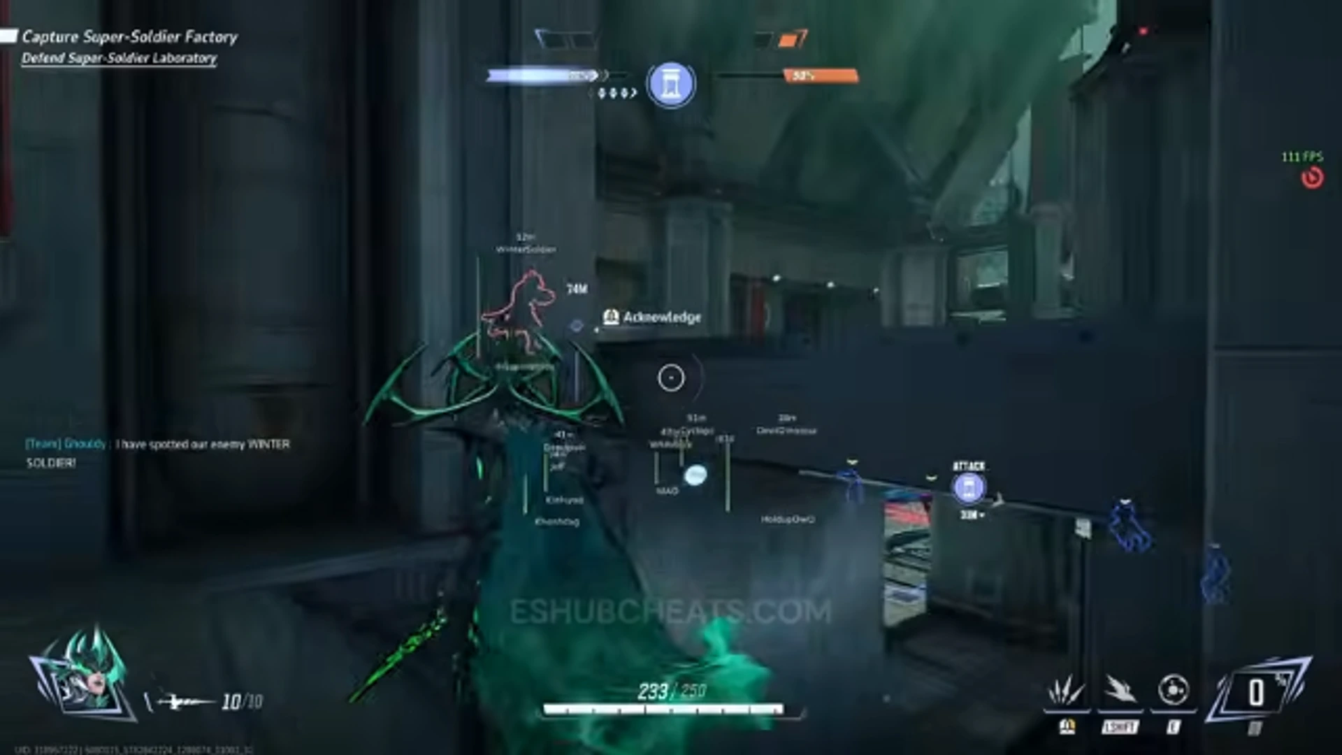 Marvel Rivals ESP player boxes in Competitive PvP
